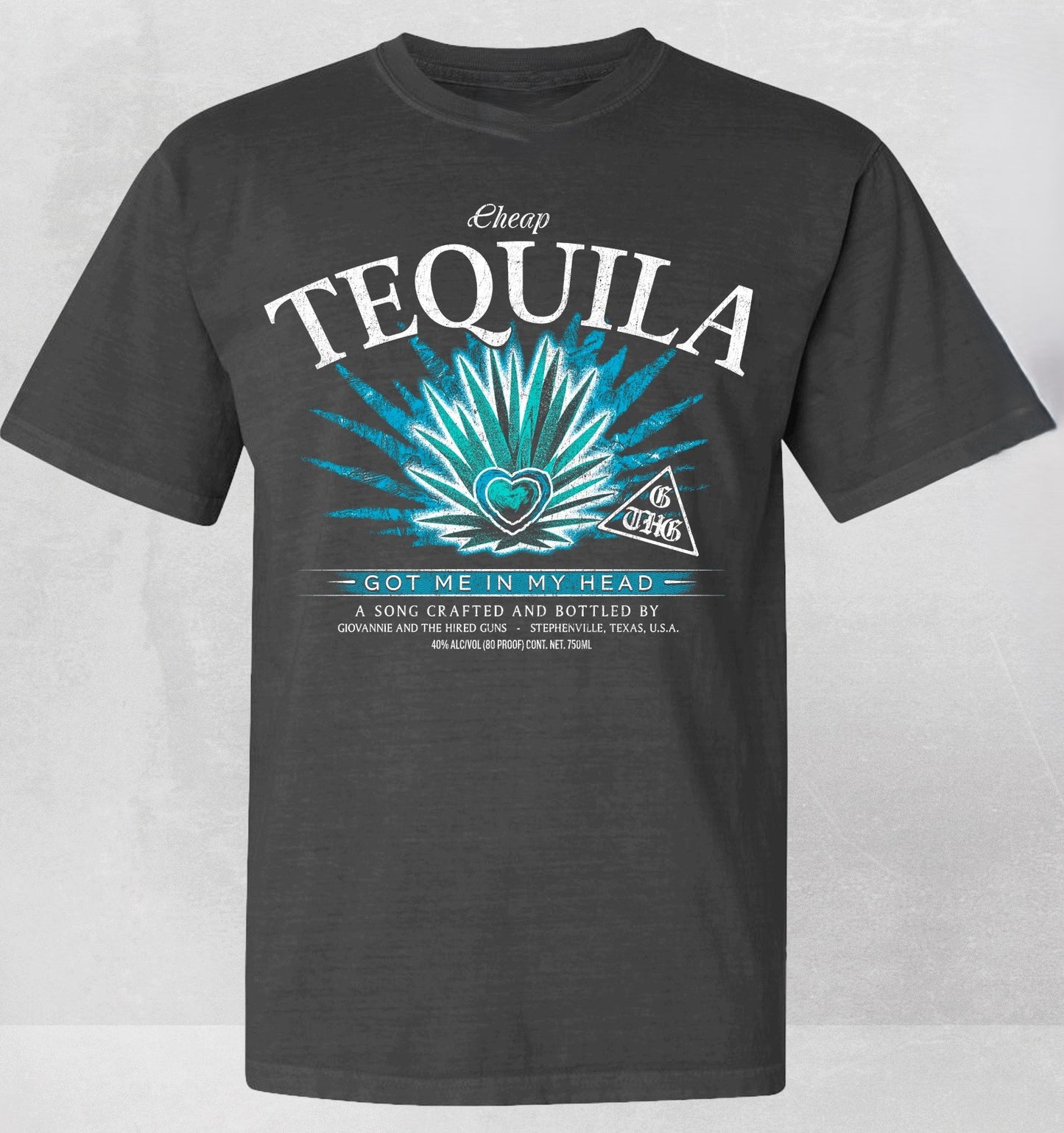 Cheap Tequila Tee Grey